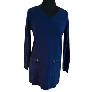 Ralsey Royal Blue Long Sleeve Tunic Dress Shirt Size Small